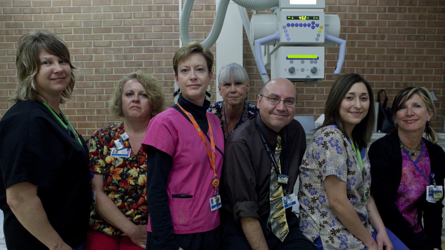 Radiology Tech Pam Fuller. SEIU 105; Rad Tech kennya Matinez. SEIU 105; Diagnostic Med Sonographer Ann Baritovich. SEIU 105; Mammographer Margaret Wollenhaupt. SEIU 105; Radiology Spervisor Steve DeBell. Management; Rad Tech Natlie Munoz. SEIU 105 and Mammographer/rad tech Dianne Powers. SEIU 105